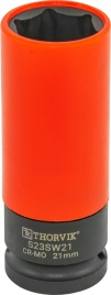 Головка ударная удлиненная тонкостенная 1/2"DR для легкосплавных дисков,21мм,Thorvik S23SW21 (54463)