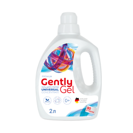 Гель концентрат для стирки "Gently Gel" NEW универсальный (ПЭНД) 2 л. Clean&Green CG8525