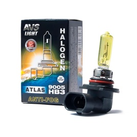Галогенная лампа AVS ATLAS ANTI-FOG BOX желтый HB4/9006.12V.51W.коробка 1шт.