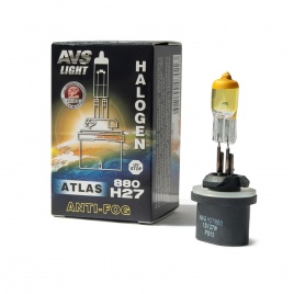 Галогенная лампа AVS ATLAS ANTI-FOG BOX желтый H27/880.12V.27W.коробка 1шт.
