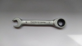 Ключ комбинированный трещоточный короткий, 8 мм, Thorvik CSRW08 (53517)