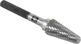 Борфреза твердосплавная коническая с радиусным торцом, тип L, 10 мм, Thorvik TRRBL10250670-2 (57035)