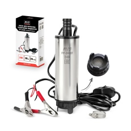 Насос для перекачки тех. жидкостей погружной AVS FP-2438f (24V/2А/20 л/м/d=38 мм/съемный фильтр)