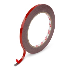 Лента клейкая двусторонняя AVS SCH-029 6 mm x 5 m акриловая основа (серая) 