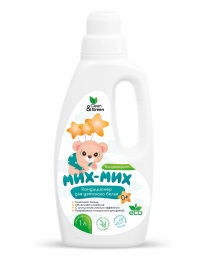 Кондиционер для детского белья "Мих-Мих" (гипоаллергенный) 1000 мл. (ПЭНД) Clean&Green CG8246 