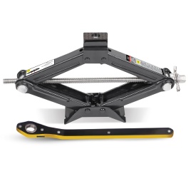 Домкрат ромбический AVS JA-1500SR, 1,5т, 104-385мм трещоточ.рукоять, с резиновой опорой + сумка