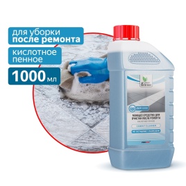 Средство для очистки после ремонта (концентрат, кислотное, пенное) 1 л. Clean&Green CG8043