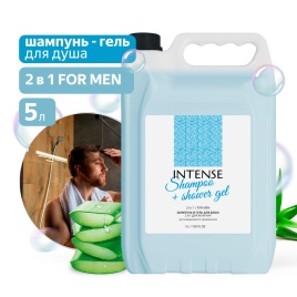 Шампунь - гель для душа INTENSE 2 в 1 FOR MEN 5 л. (ПЭНД) Clean&Green CG8334