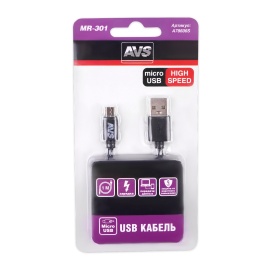 Кабель AVS MR-301 USB/micro-USB, 10 Вт, 1 м (A78606S)