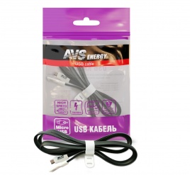 Кабель AVS micro USB(1м) MR-331 (плоский)