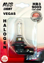 Галогенная лампа AVS Vegas в блистере HB3/9005.12V.65W.1шт.