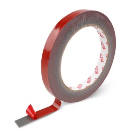 Лента клейкая двусторонняя AVS SCH-031 12 mm x 5 m акриловая основа (серая)