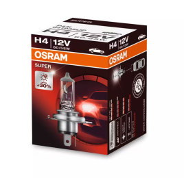 Автолампа галогенная H4 (60/55W P43T +30%) SUPER 12V OSRAM