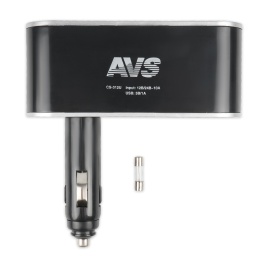 Разветвитель прикуривателя AVS 12/24 (на 3 выхода+USB) CS312U