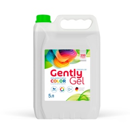 Гель концентрат для стирки "Gently Gel" NEW для цветных тканей (ПЭНД) 5 л. Clean&Green CG8528