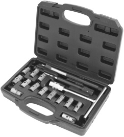 Набор для восстановления посадочных отверстий дизельных форсунок, 17 пред., Thorvik DICS17 (53897)