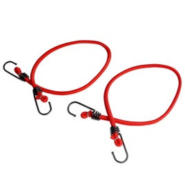 Резинка крепления груза 80 см х 8 мм, 2 шт (метал.крючки) AVS TL-06