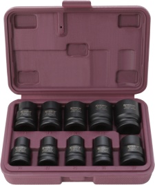 Набор головок торцевых ударных 1/2 DR, 10-24 мм, 10 предметов, Thorvik S23S1110S (54416) в кейсе