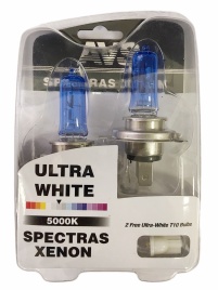 Газонаполненные лампы AVS SPECTRAS Xenon 5000K H4 12V 65/75W, комплект 2+2 (W5W) шт.