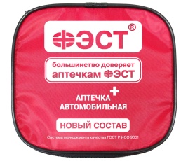 Аптечка автомобильная по приказу 260н, новый состав (мяг. футляр)
