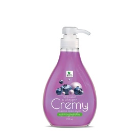Крем-мыло жидкое с перламутром "Cremy" черника в йогурте с дозатором 250 мл. Clean&Green CG8409