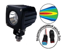 Светодиодные фары "OFF-Road" AVS Light SL-1410A (SL-1237A) (10W) серия "Extreme Vision" (уценка)