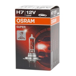 Автолампа галогенная H7 (55W PX26D +30%) SUPER 12V OSRAM
