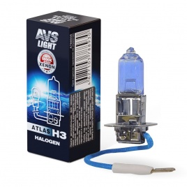 Галогенная лампа AVS ATLAS BOX/5000К/ H3.24V.70W.коробка 1шт.