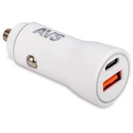 USB автомобильное зарядное устройство AVS 2 порта UC-613 (USB QC 3.0+PD Type C)