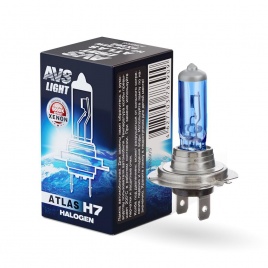 Галогенная лампа AVS ATLAS BOX/5000К/ H7.12V.55W.коробка 1шт.