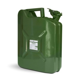 Канистра топливная металлическая вертикальная 10 Л (зелёная) AVS VJM-10 (уценка)