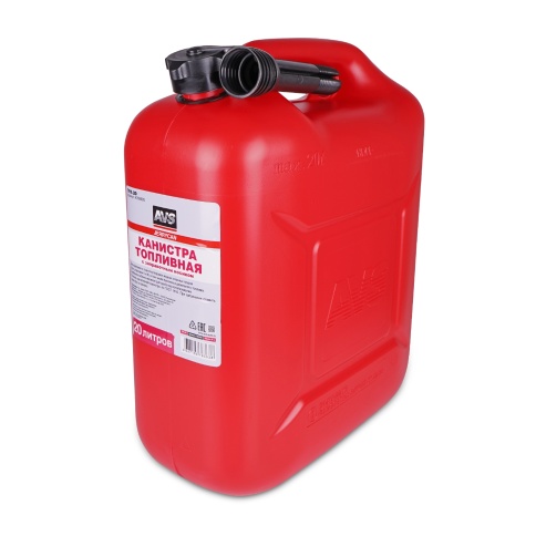 Канистра топливная пластик 20л. (красная) AVS TPK-20 фото 6