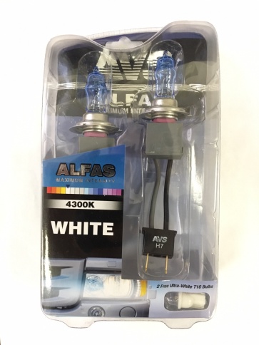 Газонаполненные лампы AVS ALFAS Maximum Intensity 4300К H7 24V 85W, комплект 2+2 (W5W) шт. фото 1