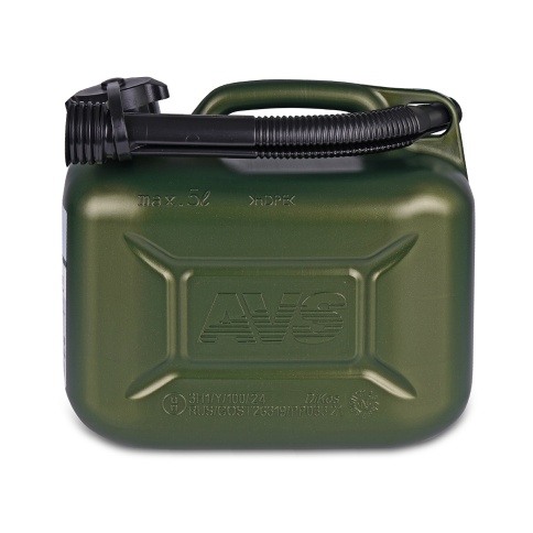 Канистра топливная пластик 5л. (темн.зелён.) AVS TPK-Z 05 фото 2