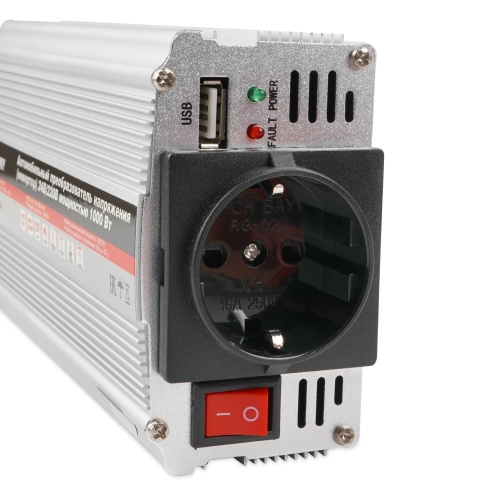 Автомобильный инвертор 24/220V AVS IN-1000W-24 фото 2