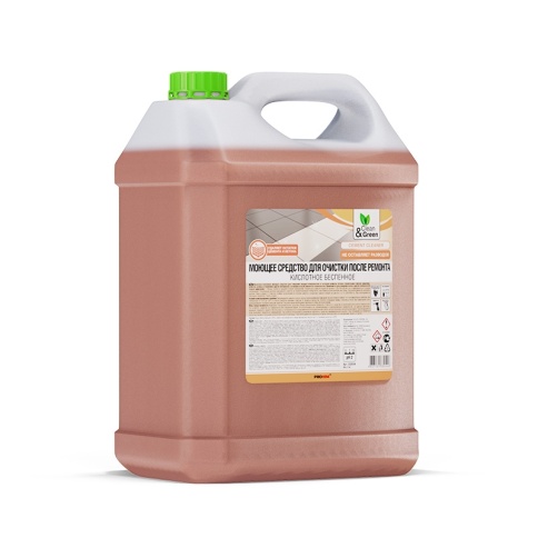 Средство для очистки после ремонта (концентрат, кислотное, беспенное) 5 кг. Clean&Green CG8044 фото 2