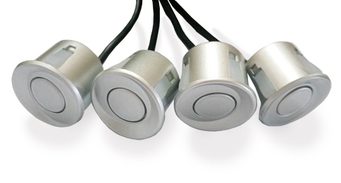 Датчик парктроника 22 мм (серебро) с проводом 2,5м AVS PS-22 (1 шт.) фото 1