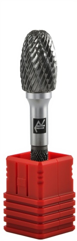 Борфреза твердосплавная овальная, тип E, 6 мм, двойная насечка, Thorvik TRRBE06100655-2, 57017 фото 2
