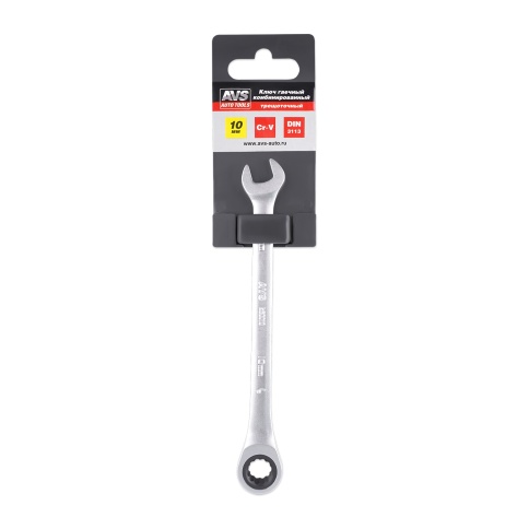 Ключ гаечный комбинированный трещоточный (10 мм) AVS K60010 фото 5