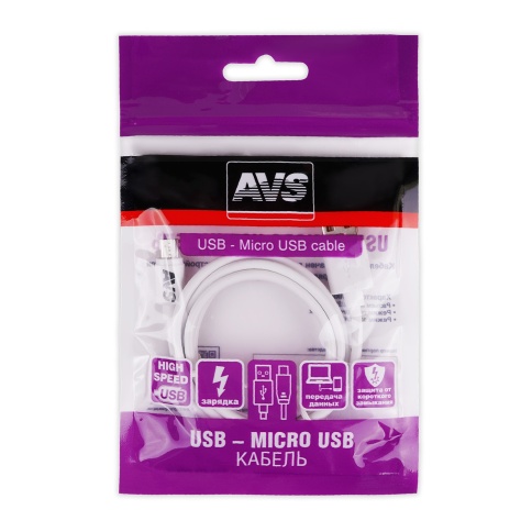 Кабель AVS MR-311 USB/micro-USB, 10 Вт, 1 м (A78044S) фото 2