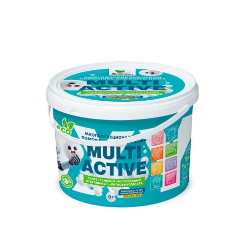 Многофункц. кислород. пятновыводитель-отбеливатель "МультиГриник" (порошок) 1 кг. Clean&Green CG8329 фото 3