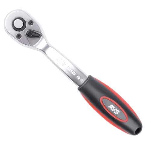 Рукоятка трещоточная 3/8"DR 72 зубца (пластиковая ручка) AVS RH13872 фото 1