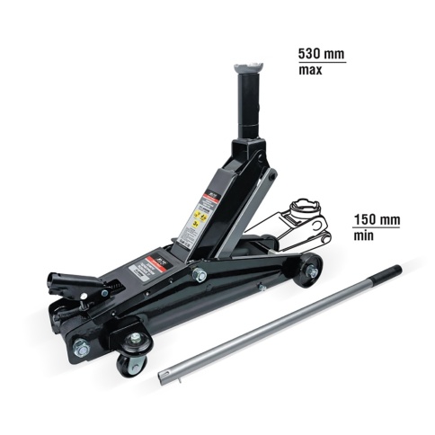 Домкрат подкатной AVS FJ-3000M, 3т, 150-530 мм (удлиненный шток) фото 2