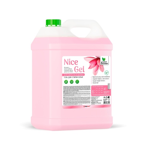 Гель для стирки "Nice Gel" для шерсти и шёлка (концентрат) 5 л. (ПЭНД) Clean&Green CG8345 фото 2