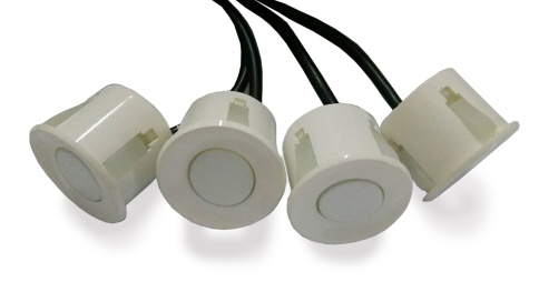 Датчик парктроника 22 мм (белый) с проводом 2,5м AVS PS-22 (1 шт.) фото 1