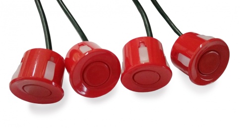 Датчик парктроника 22 мм (красный) с проводом 2,5м AVS PS-22 (1 шт.) фото 1