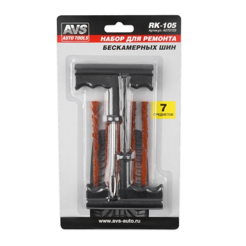 Набор для ремонта бескамерных шин AVS RK-105 (7 предм.) фото 8