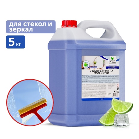 Средство для очистки стекол и зеркал 5 кг. Clean&Green CG8034 фото 1