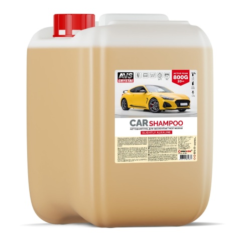 Автошампунь для б/к мойки AVS "Active Foam" 1:8-12 800G SLIGHTLY ALKALINE 20 кг фото 1