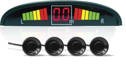 Парктроник PS-124U (4 датчика+коннекторы, цветной светодиодный дисплей с цифровым табло) фото 2